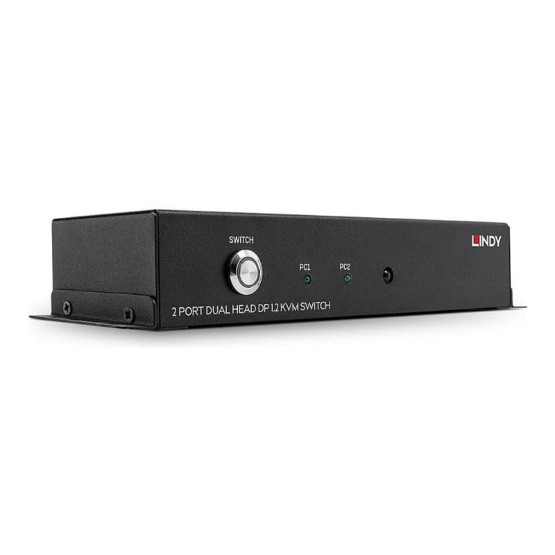 LINDY 2 Port Dual Head DisplayPort 1.2, KVM Switch