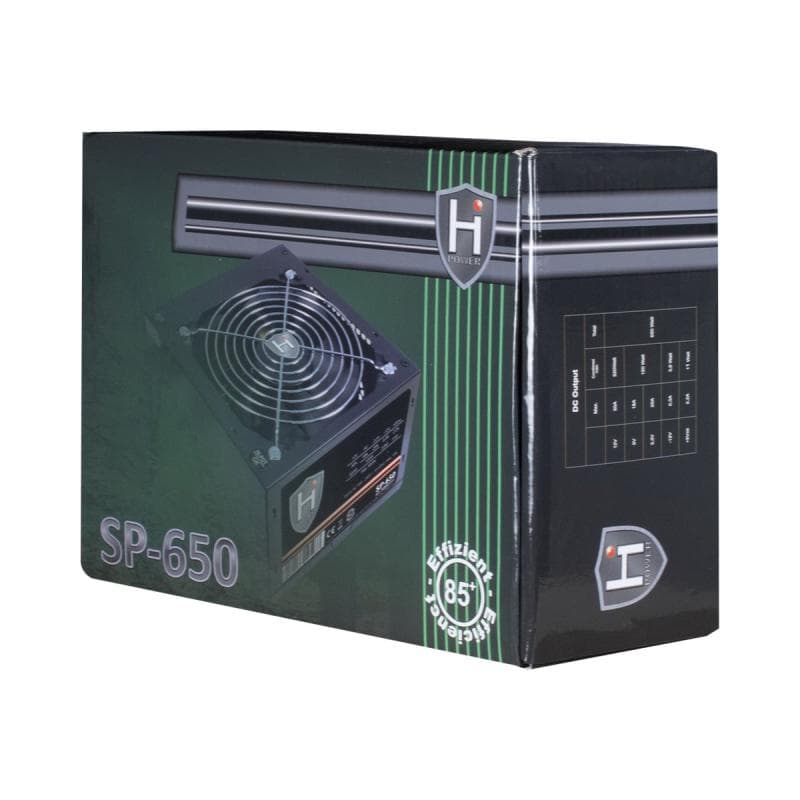 INTERTECH INTER-TECH HiPower SP-650 Netzteil 120mm aktiv PFC 1x PCI-Express 4x Molex 4x S-ATA
