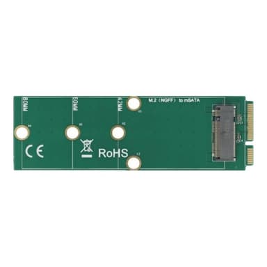 DELOCK Adapter mSATA zu M.2 Key B Slot