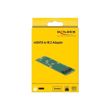 DELOCK Adapter mSATA zu M.2 Key B Slot