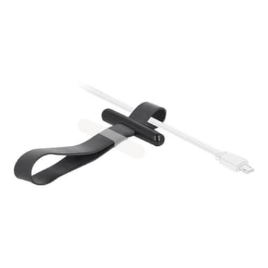 DELOCK Kabelbinder mit Gummischlaufe schwarz