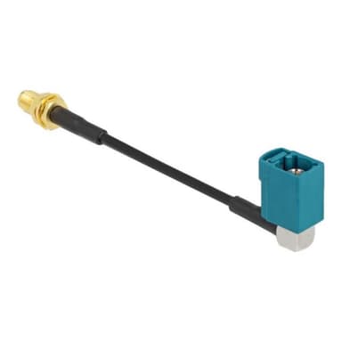 DELOCK Antennenkabel FAKRA Z Buchse 90° zu SMA Buchse zum Einbau RG-174 10 cm