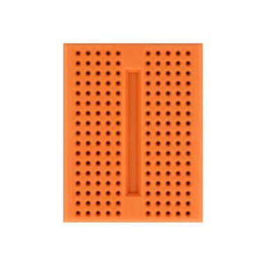 DELOCK Experimentier-Mini Steckbrett 170 Kontakte orange