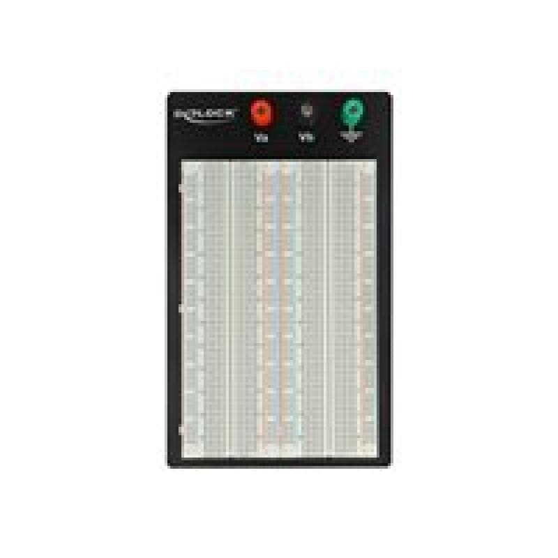 DELOCK Experimentier-Steckbrett mit Bodenplatte 1260/400 Kontakte