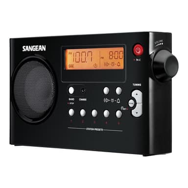 SANGEAN PR-D7 Kofferradio UKW, MW Schwarz