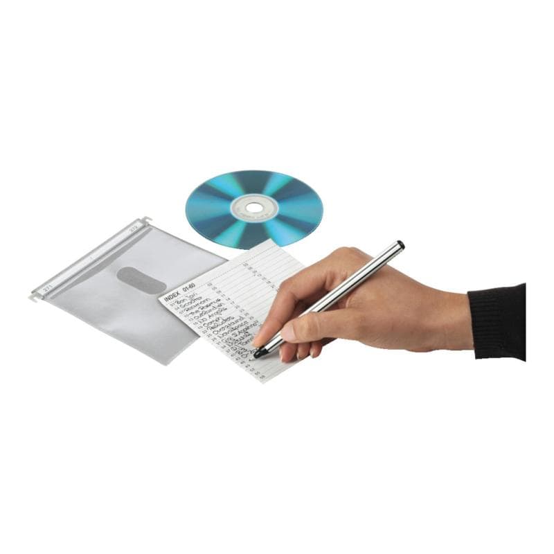 Hama 51176 CD/DVD Doppel - Schutzhüllen, 50er-Pack, Weiß