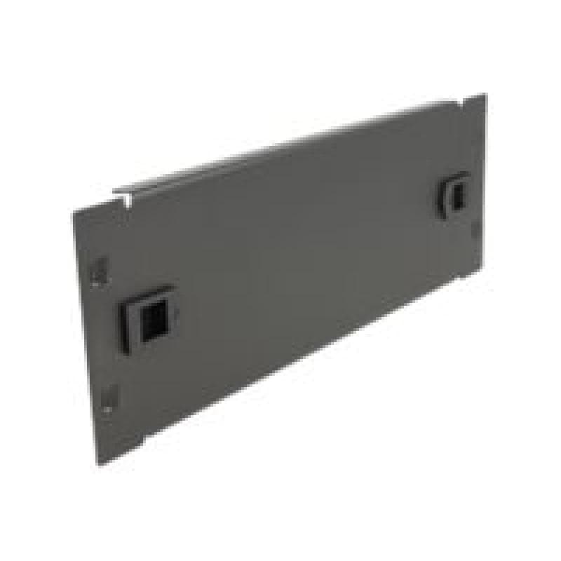 DELOCK 10″ Netzwerkschrank Blindabdeckung werkzeugfrei 2 HE schwarz
