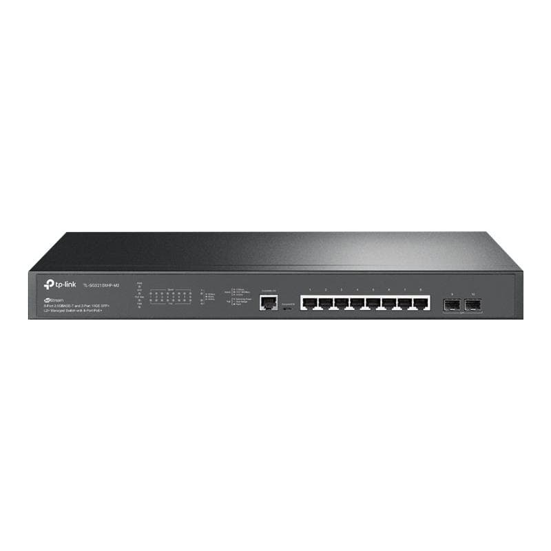 TP-LINK JetStream″ 8-Port 2.5GBASE-T and 2-Port 10GE SFP+ L2+ Managed Switch with 8-Port PoE+