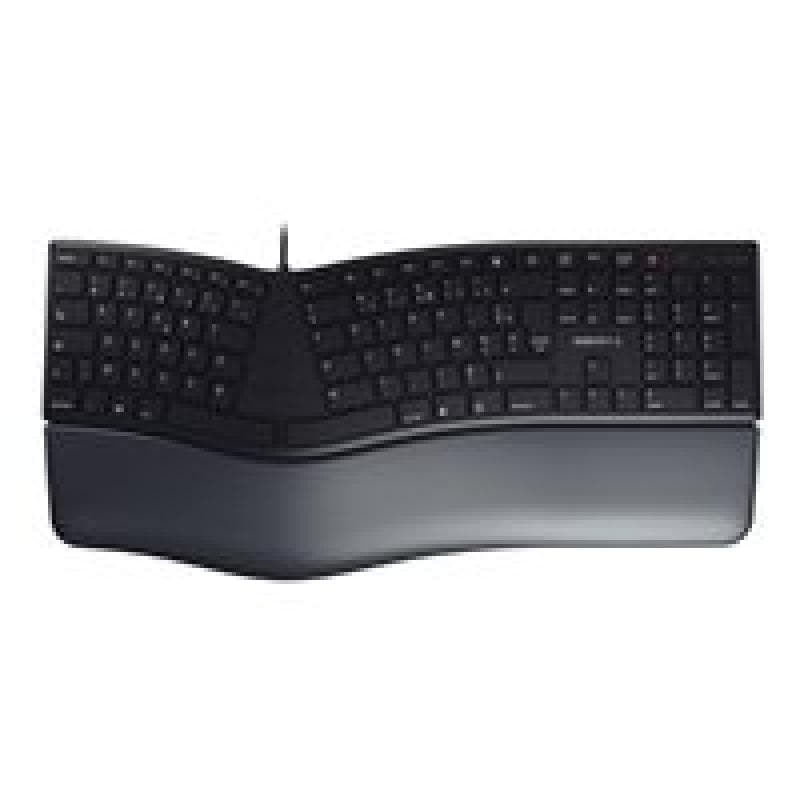 CHERRY KC 4500 ERGO Wired keyboard 109+3 keys USB black (FR)