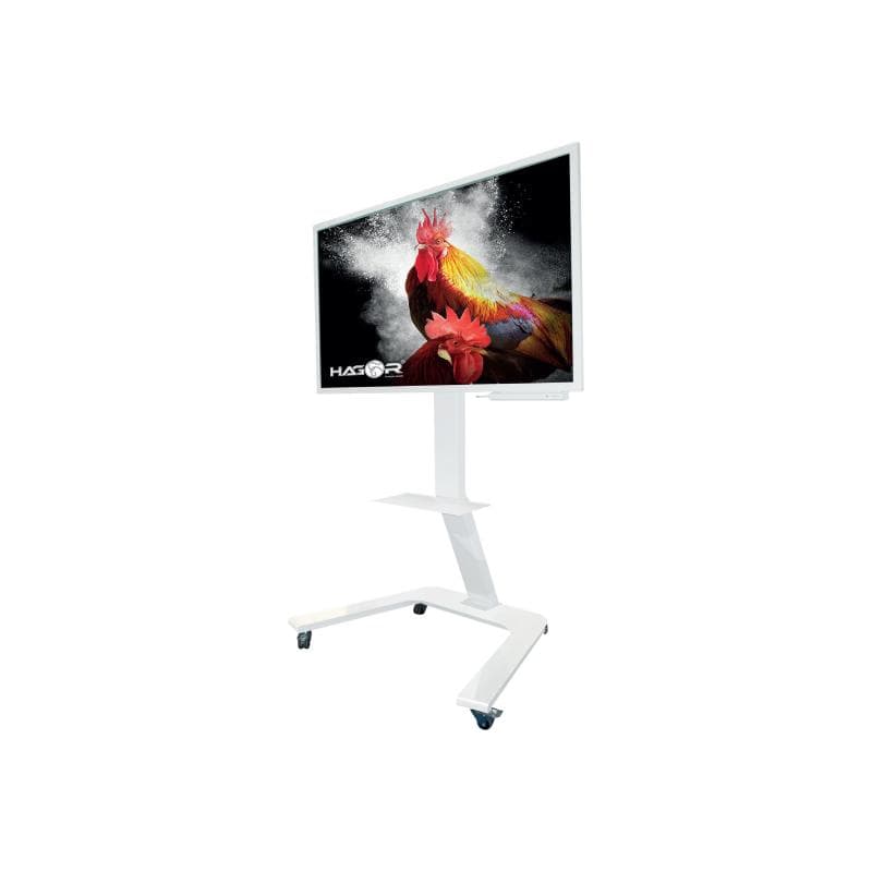 HAGOR ST SA Flip II 165cm 65Zoll mobiles Standsystem fuer SAMSUNG WM65R frei drehbar Landscape auf P