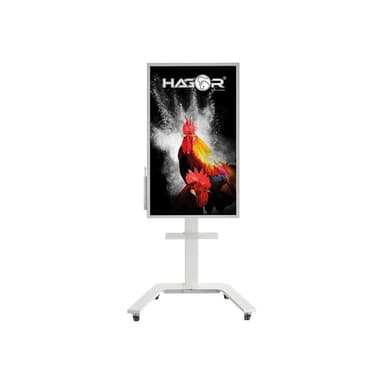 HAGOR ST SA Flip II 139,7cm 55Zoll mobiles Standsystem fuer SAMSUNG WM55H/R frei drehbar Landscape a