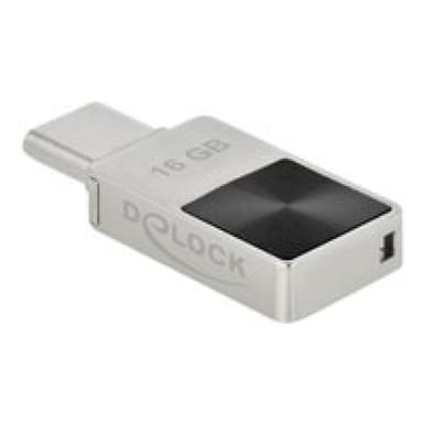 DELOCK Mini USB 3.2 Gen 1 USB-C Speicherstick 16 GB - Metallgehäuse