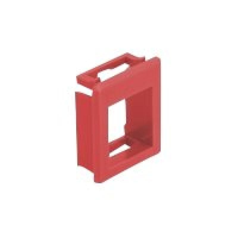 DELOCK Keystone Halterung für Gehäuse 4 Stück rot