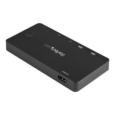 STARTECH.COM 2-Port USB-C KVM Switch - 4K 60Hz HDMI - Kompakter UHD Desktop KVM Switch mit USB-Typ-C