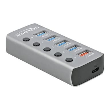 DELOCK USB 3.2 Gen1 Hub+ 4Po+SLK+USB-C | 63263
