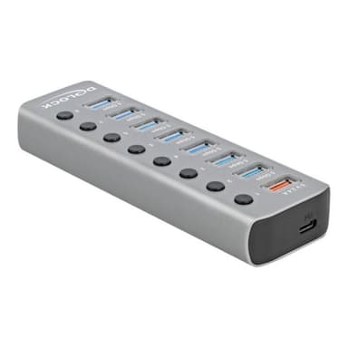 DELOCK USB 3.2 Gen1 Hub+ 7Po+SLK+USB-C | 63264