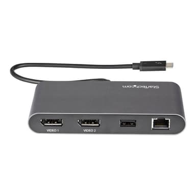 STARTECH.COM Thunderbolt 3 Mini Dock - Tragbare TB3-Dockingstation mit dual Monitoren und DP 4K 60Hz