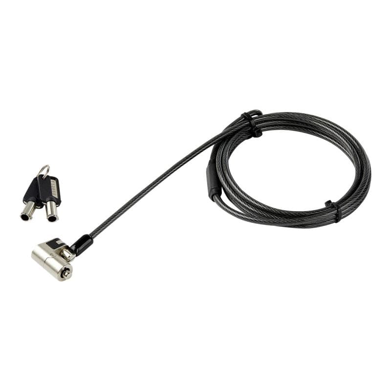 STARTECH.COM Laptopschloss mit Schlüssel und 2m Kabel - K-Slot Nano Wedge Slot - Push-to-Lock Taste