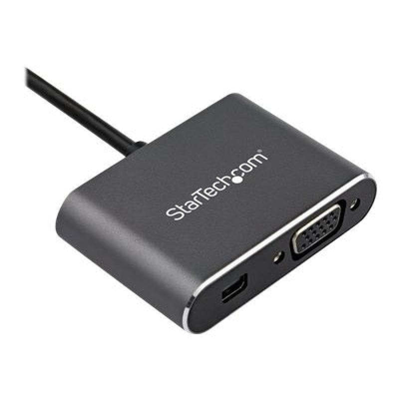 STARTECH.COM USB-C Multiport Adapter -Mini DisplayPort oder VGA - 4K 60Hz- HDR - 2 in 1 USB Typ C Di