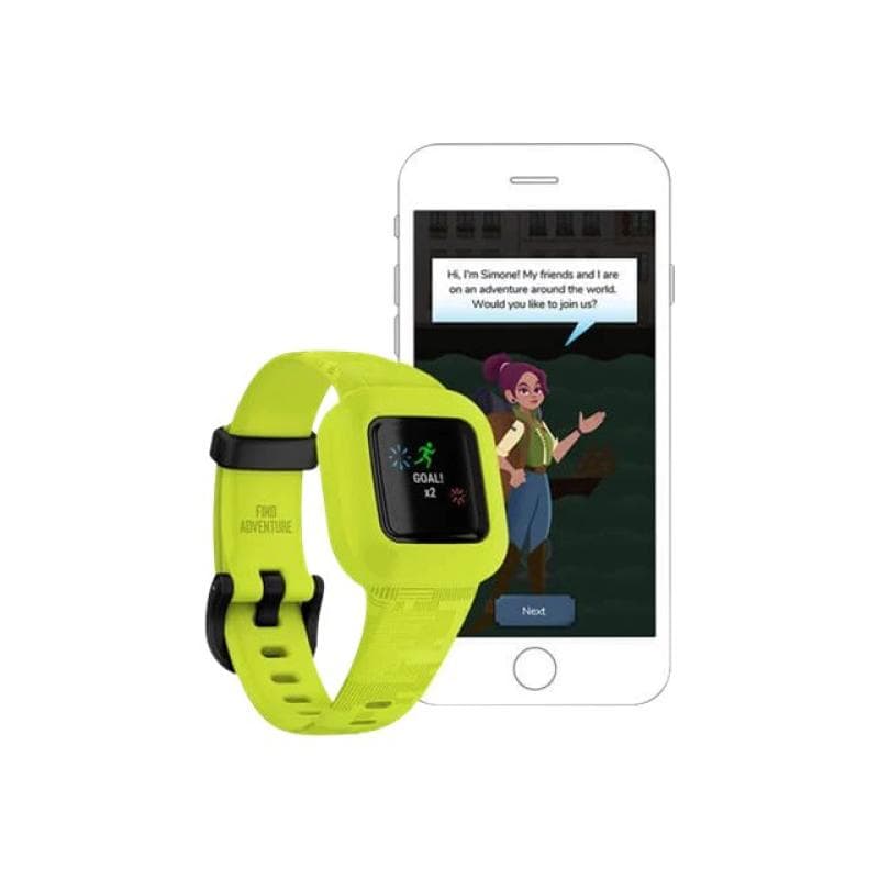 GARMIN Vivofit JR. 3 Digicamo neongruen/schwarz graviert