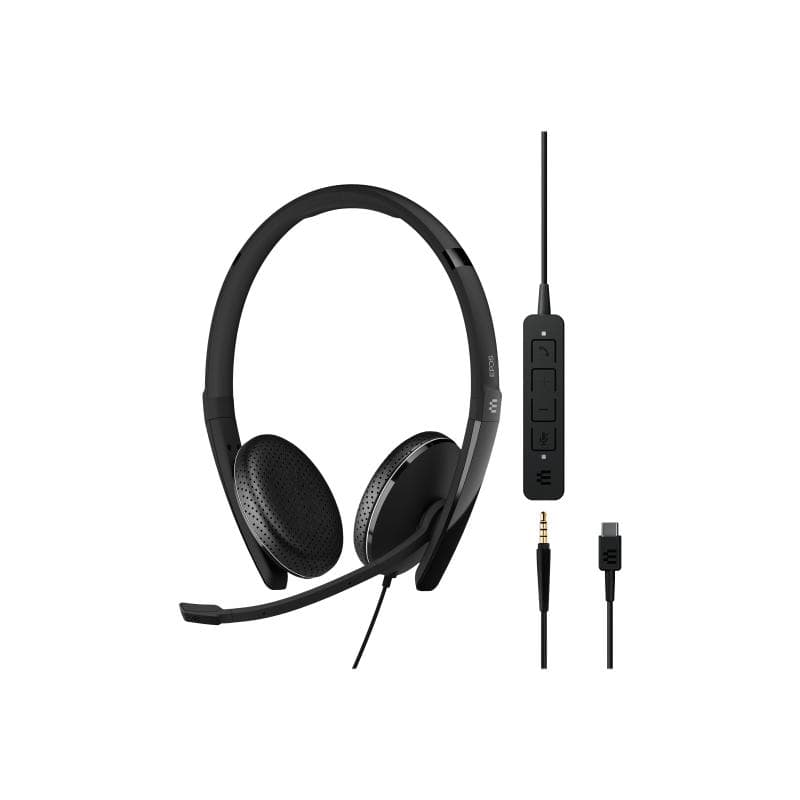 EPOS ADAPT 165 USB-C II Stereo Headset USB-C inkl. 3,5mm Klinkenstecker Inline