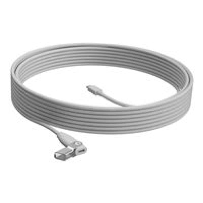 LOGITECH RALLY MIC POD EXTENSION CABLE WHITE - WW