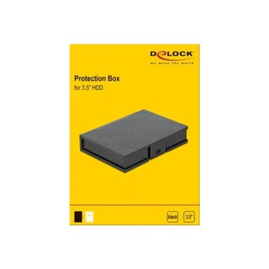DELOCK Schutzbox für 3,5 Zoll HDD schwarz