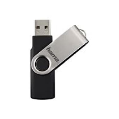 HAMA ″Rotate″ - USB-Flash-Laufwerk - 8 GB - USB 2.0 - Schwarz, Silber