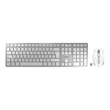 CHERRY DW 9100 SLIM FR Layout silber/weiß