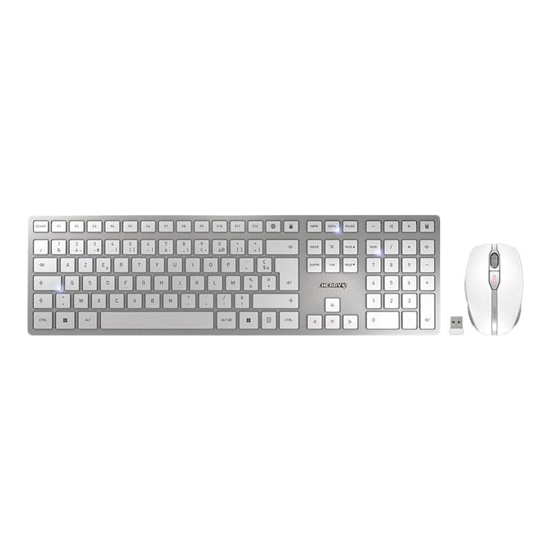 CHERRY DW 9100 SLIM FR Layout silber/weiß