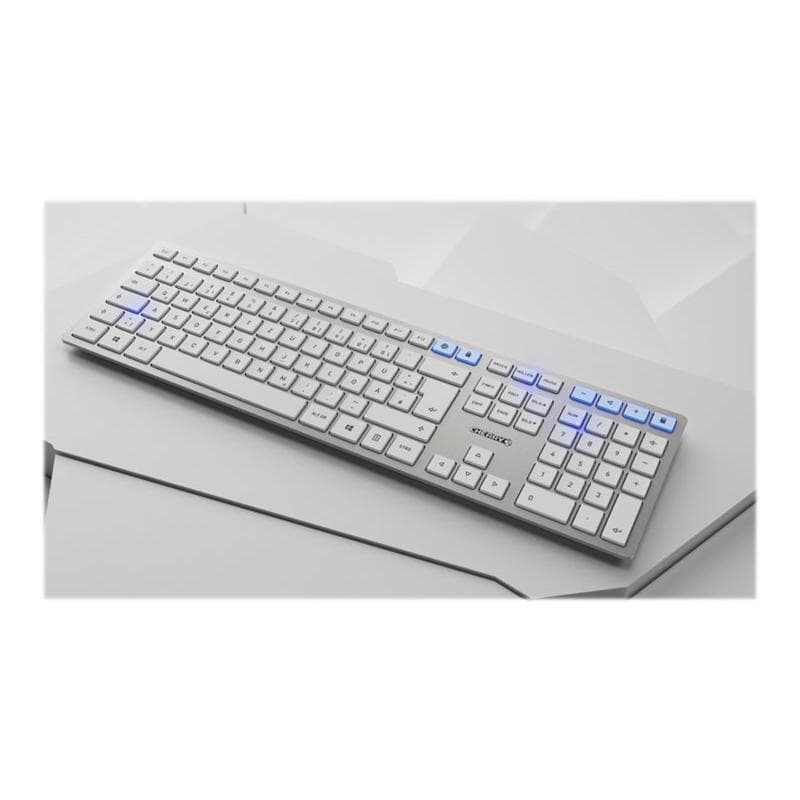 CHERRY DW 9100 SLIM FR Layout silber/weiß