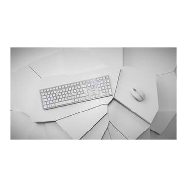 CHERRY DW 9100 SLIM FR Layout silber/weiß