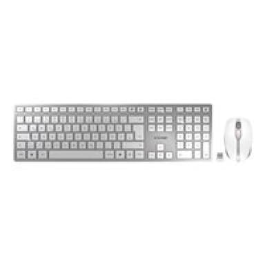 CHERRY DW 9100 SLIM DE Layout silber/weiß