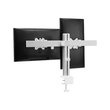INLINE Aluminium Monitor-Tischhalterung für 2 Monitore bis 32″, 8kg
