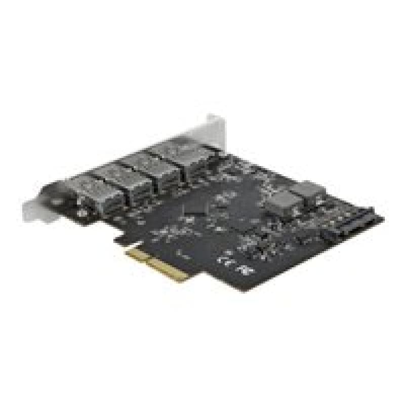 DELOCK PCI Express x4 Karte zu 1x USB Type-C + 4x USB Typ-A - SuperSpeed USB 10Gbps