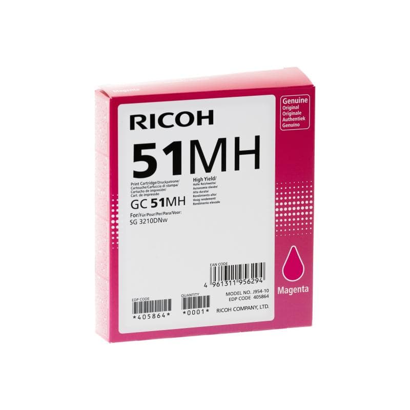 RICOH GC 51MH - Hohe Ergiebigkeit - Magenta - Original - Tintenpatrone - für Ricoh SG 3210DNw (40586