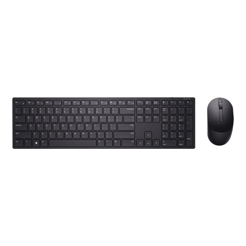 DELL Pro KM5221W - Tastatur-und-Maus-Set - kabellos - 2.4 GHz - QWERTZ - Deutsch - Schwarz