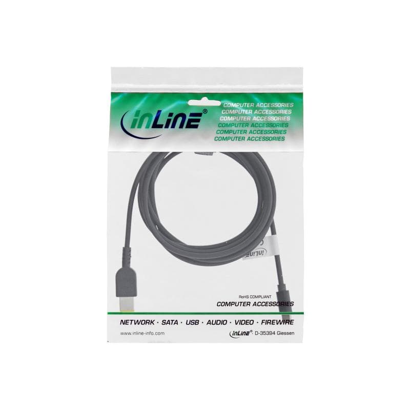 INLINE - Stromkabel - USB-C (M) bis Stromstecker (11 mm x 11 mm x 4,5 mm) (M) - DC