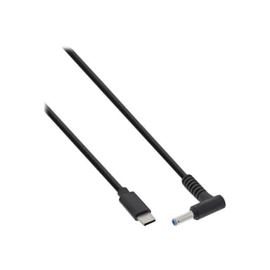 INLINE Stromkabel - USB-C (M) bis Gleichstromstecker 0,6/3,0/4,5 mm (M) gewinkelt