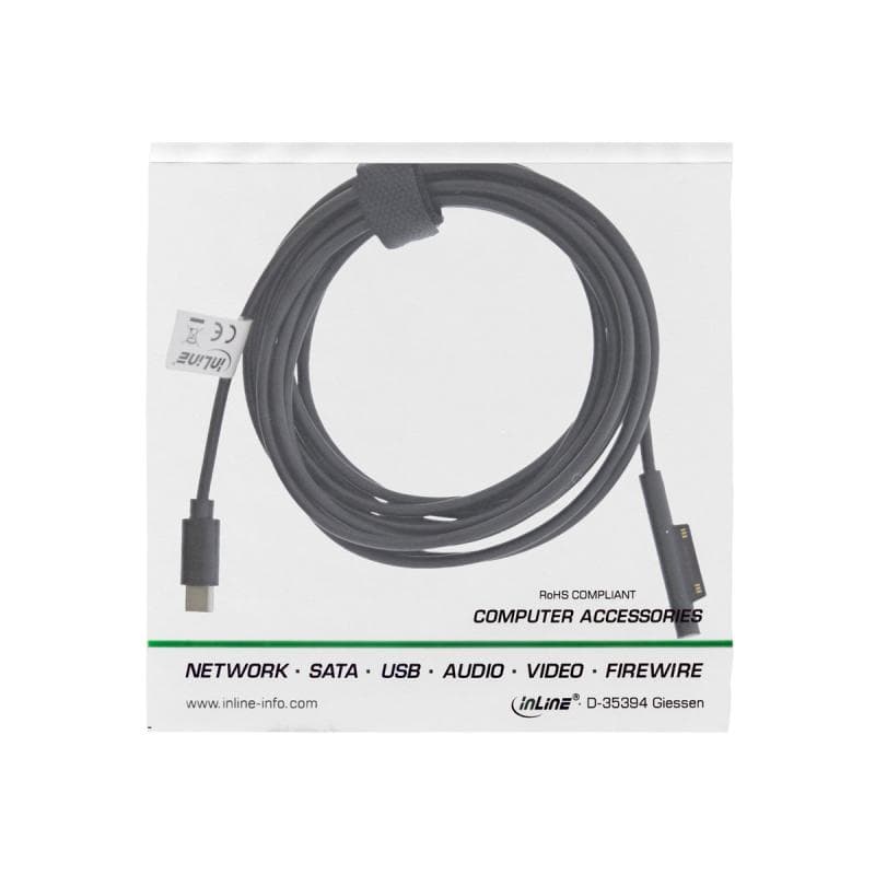 INLINE - Stromkabel - USB-C (M) bis Microsoft Surface Pro 3-Konnektor (M) - DC 15 V