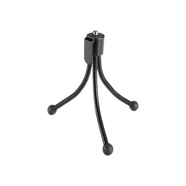 HAMA Flexi M Ministativ 1/4 Zoll Arbeitshöhe=7 - 10 cm Schwarz Für Smartphones und GoPro