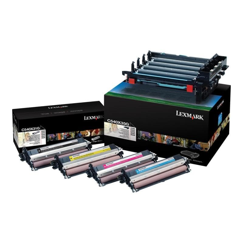 LEXMARK 4er Pack Schwarz, Farbe (Cyan, Magenta, Gelb) Druckerbildeinheit LCCP