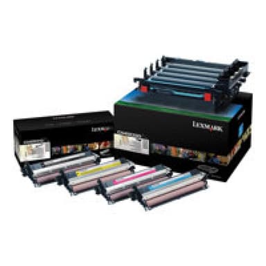 LEXMARK 4er Pack Schwarz, Farbe (Cyan, Magenta, Gelb) Druckerbildeinheit LCCP