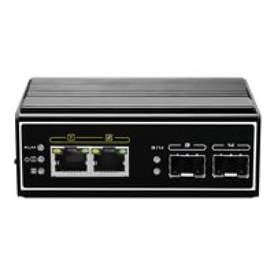 LEVELONE Switch 4 Port Gigabit PoE DIN-Rail,-40°C to 75°C