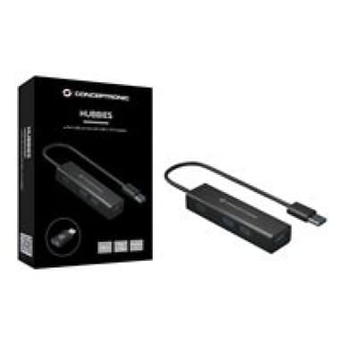 CONCEPTRONIC USB-Hub 4Port USB3.0-> USB-C OTG Adapter sw