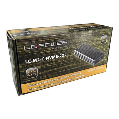 LC-POWER SSD-Gehäuse LC-M2-C-NVME-2X2 - M.2-NVMe