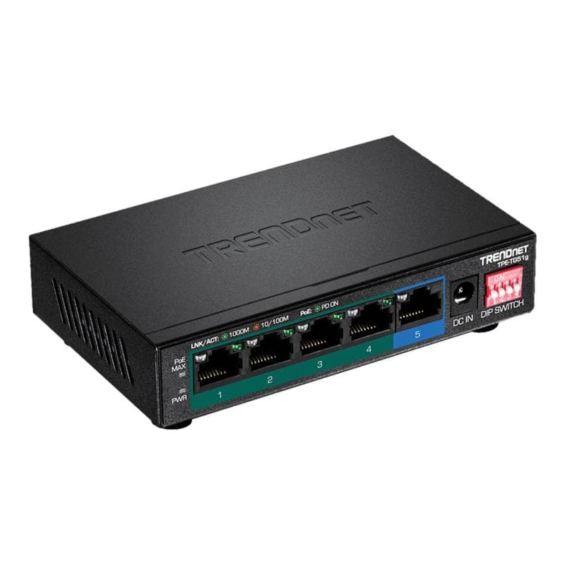 TRENDNET 5-PORT GIGABIT POE+ SWITCH