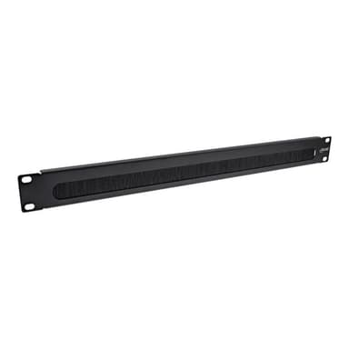 INLINE 19″ Kabel Durchführungsplatte mit Bürste, 1HE, RAL 9005 schwarz