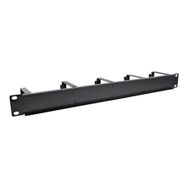 INLINE 19″ Kabelführungspanel, 5 große Bügel, RAL 9005, schwarz