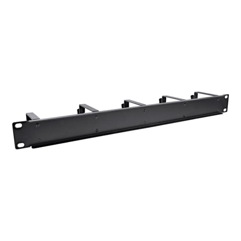 INLINE 19″ Kabelführungspanel, 5 große Bügel, RAL 9005, schwarz
